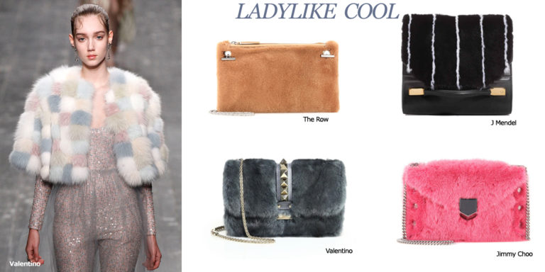 Moncler’s silver fox clutch